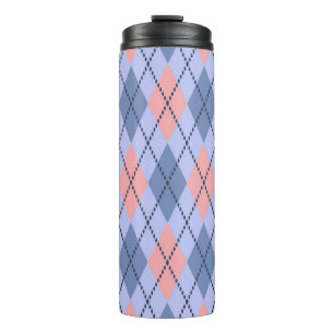 Retro rhombic pattern. thermal tumbler