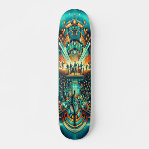 "Retro Rhythms Festival Deck" Skateboard