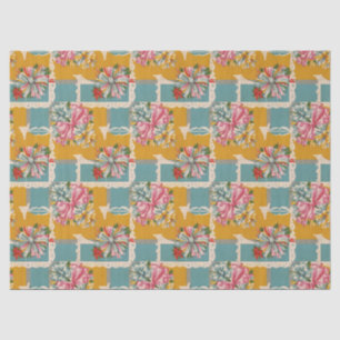 Retro Ribbon Christmas Gift Wrap Tissue Paper