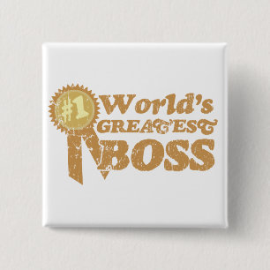 Retro Ribbon Great Boss Button