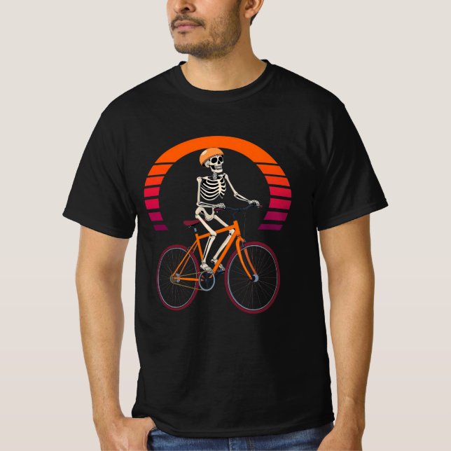 Retro Ride Skeleton T-Shirt (Front)