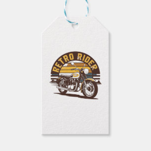 Retro Rider � Motorcycle Gift Tags