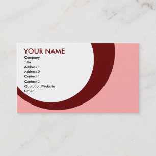 retro rings : maroon business card