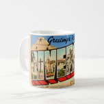 Retro Riverside California Greeting Mug<br><div class="desc">Stunning retro postcard greeting from Riverside,  California repurposed!</div>