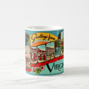 Retro Roanoke, VA Coffee Mug
