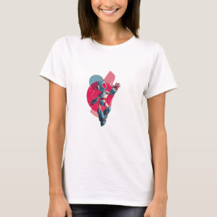 Retro Robot Art Print: Cosmic Guardian T-Shirt