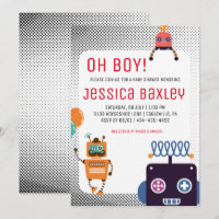 Retro Robot Baby Shower