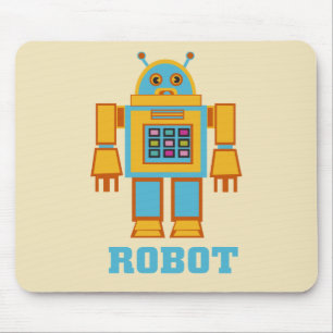 Retro Robot Mouse Pad