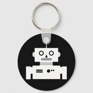 Retro Robot Shape Keychain