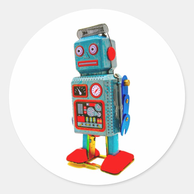  RETRO ROBOT STICKER (Front)
