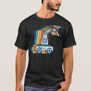 Retro Robot Vintage Robotics Engineer Retro Roboti T-Shirt