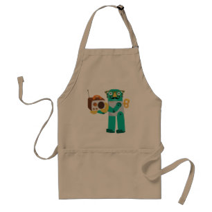 Retro Robot with Radio Standard Apron