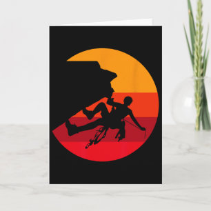 Retro Rock Climbing Gift I Vintage Climber Mountai Card