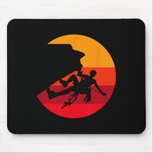 Retro Rock Climbing Gift I Vintage Climber Mountai Mouse Pad