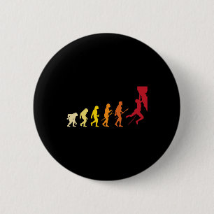Retro Rock Climbing - Vintage Boulderer Climber Sp 6 Cm Round Badge