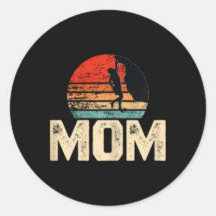 Retro Rock Climbing Vintage Climber Mom Gifts  Classic Round Sticker