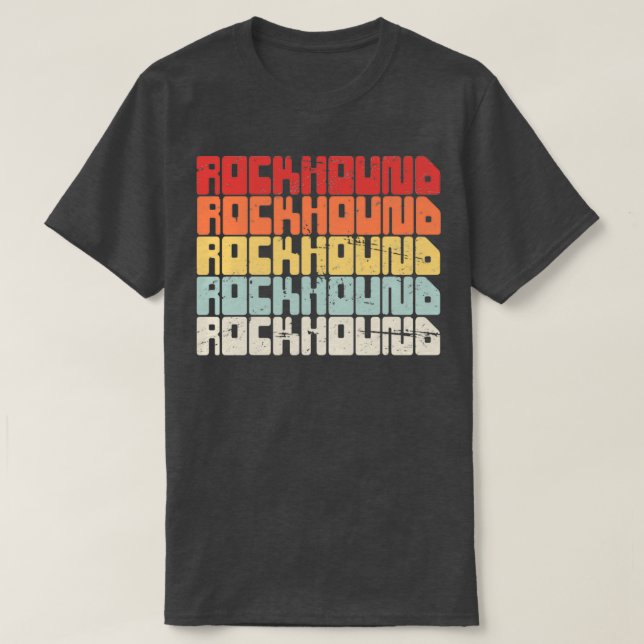 Retro Rock Collecting Rockhound T-Shirt (Design Front)