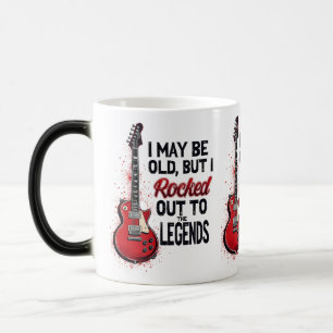 Retro Rock Guitar Classic Music Nostalgia Design Magic Mug