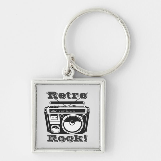 Retro Rock! Key Ring (Front)