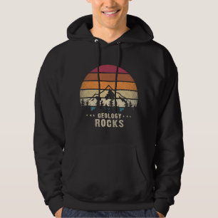 Retro Rock Science Paleontology Lover Geology Hoodie