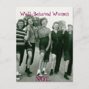 Retro/Rockabilly women postcard