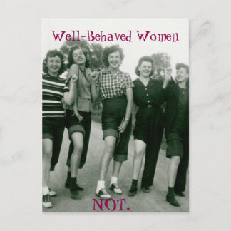 Retro/Rockabilly women postcard