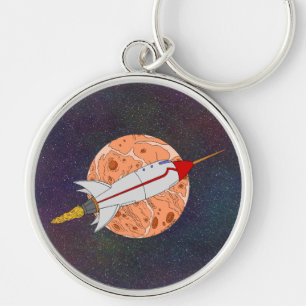 Retro Rocket 2026 Key Ring