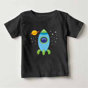 Retro Rocket Baby T-Shirt