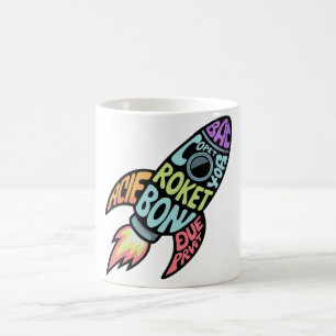 Retro Rocket Coffee Mug