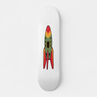 Retro Rocket - Colour Skateboard