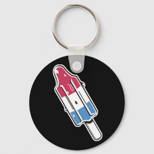 retro rocket ice pop key ring