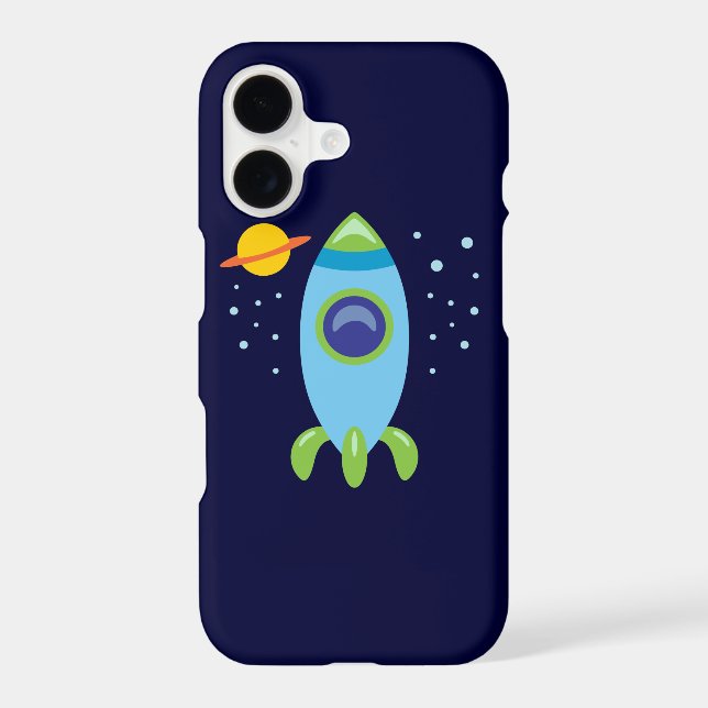 Retro Rocket iPhone Case (Back)