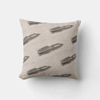 Retro Rocket Pillow by Springtime Creations