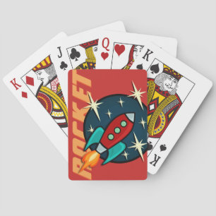 RETRO ROCKET SHIP DECK OF PLAYING CARDS