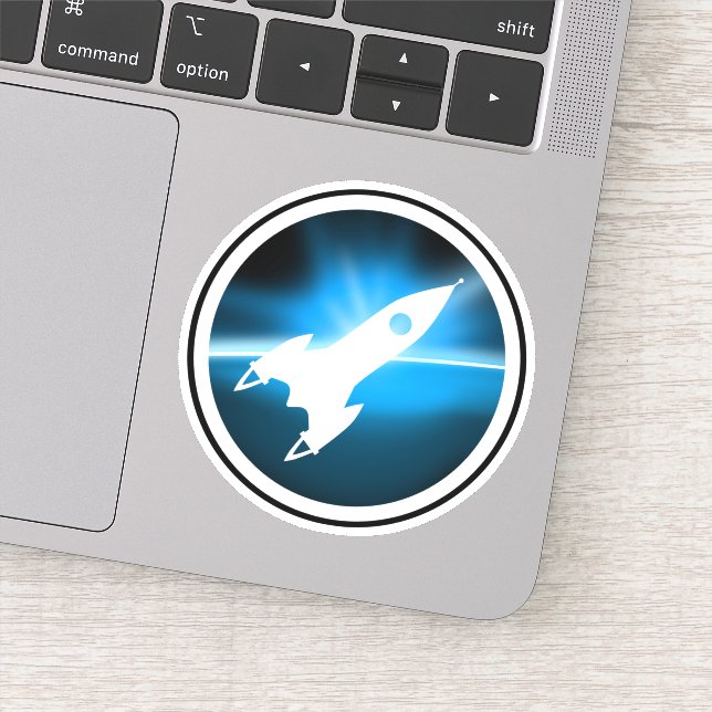 Retro Rocket Ship Graphic (Detail)