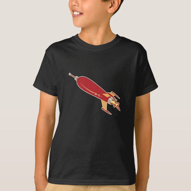 retro rocket youth t-shirt (Front)
