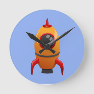 RETRO ROCKETSHIP CLOCKS
