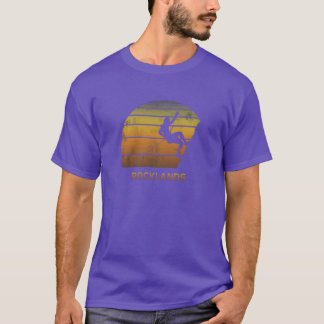 Retro Rocklands South Africa Rock Climbing Fan gif T-Shirt