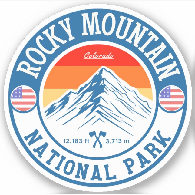 Retro Rocky Mountain National Park Colorado hiking (Front)