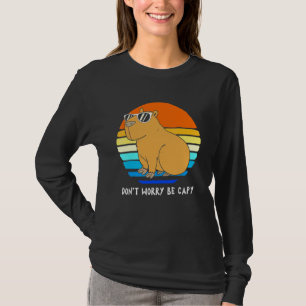 Retro Rodent Capybara Dont Be Worry Be Capy T-Shirt
