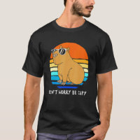 Retro Rodent  Capybara Dont Be Worry Be Capy