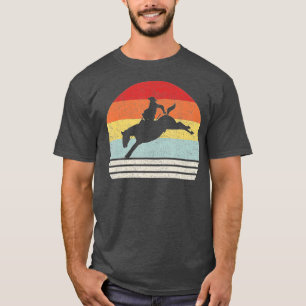Retro Rodeo Bucking Bronc Riding Bronco Horse  T-Shirt