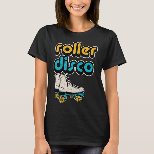 Retro Roller Disco 80 s Disco T-Shirt (Front)