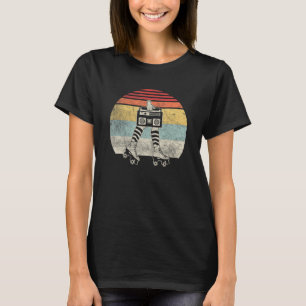 Retro Roller Skate 80 s Roller Disco Skating Girl T-Shirt
