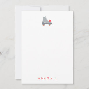 Retro Roller Skate Personalised Gift Custom Card