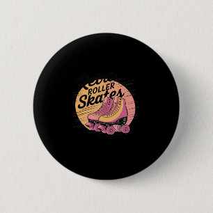 Retro Roller Skates - 80s Vibes Sticker1 6 Cm Round Badge