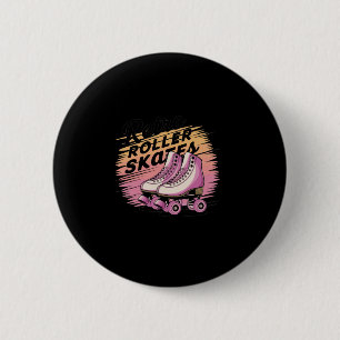 Retro Roller Skates - 80s Vibes Sticker2 6 Cm Round Badge