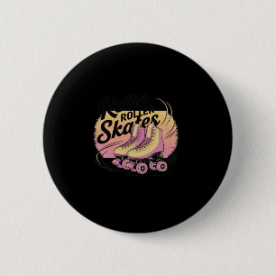 Retro Roller Skates - 80s Vibes Sticker4 6 Cm Round Badge