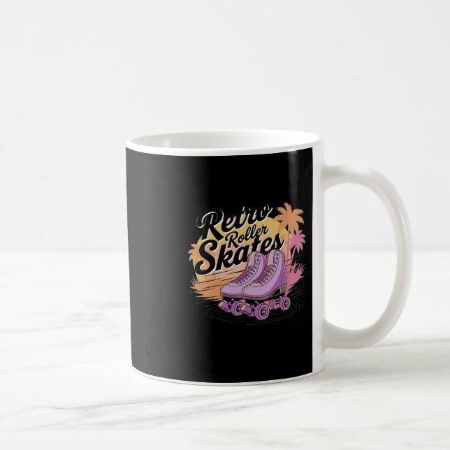 Retro Roller Skates - 80s Vibes Sticker8  Coffee Mug (Right)