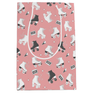 Retro Roller Skates and Cassette Tapes Medium Gift Bag